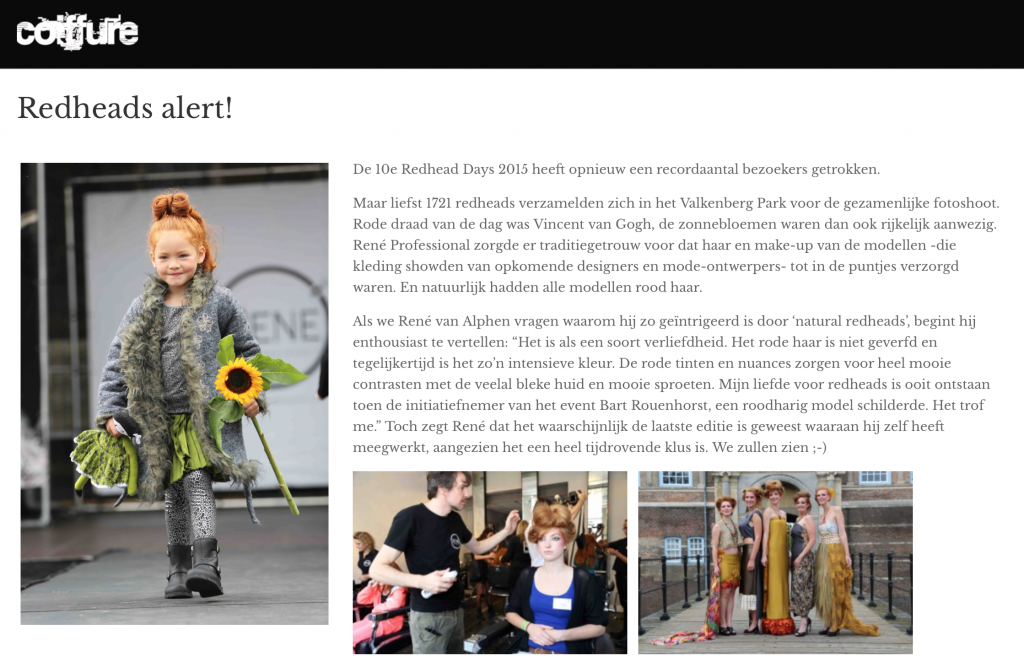 Redhead Alert Coiffure 2015 Artikel